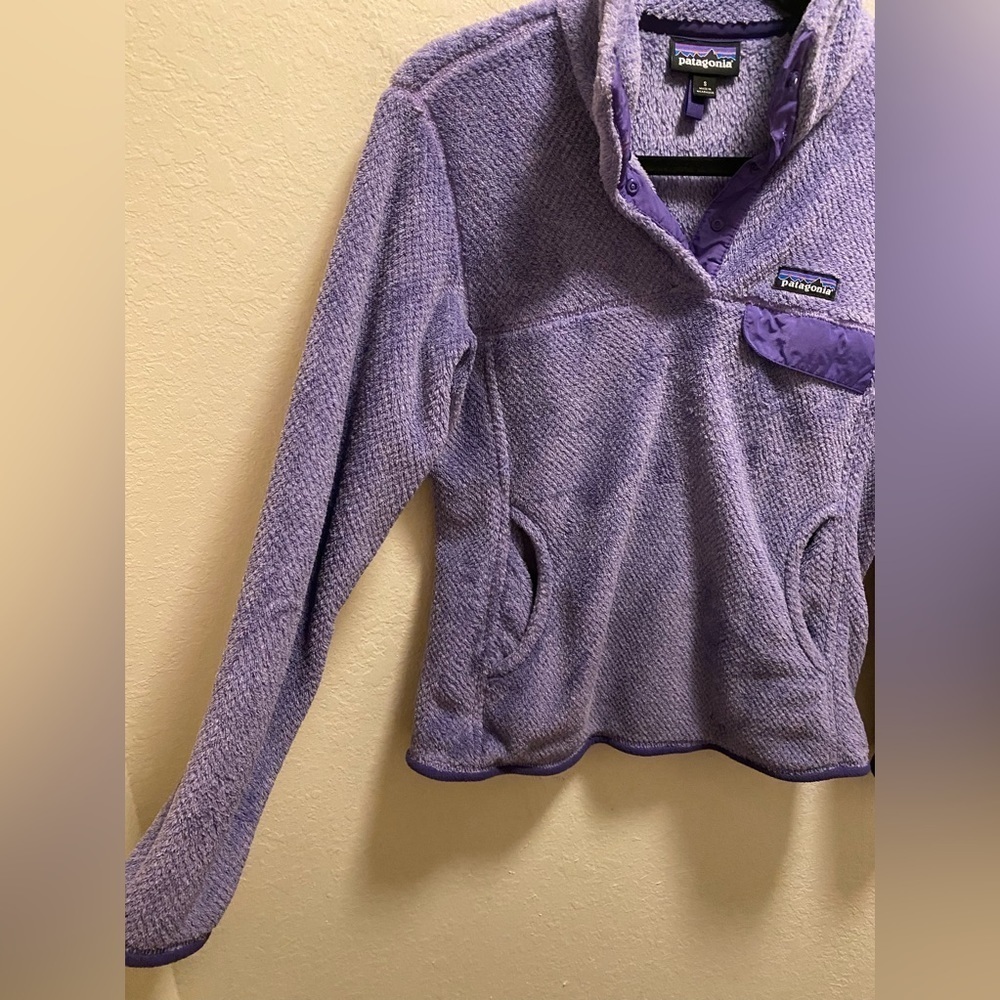 Patagonia Purple Women's Re-Tool Snap-T Fleece Pullover Size Small - Picture 9 of 12